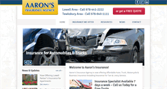 Desktop Screenshot of aaronsinsurance.com